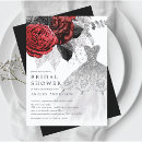 Search for black red silver invitations Gown