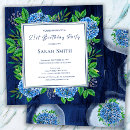 Search for blue hydrangea birthday invitations Hydrangeas