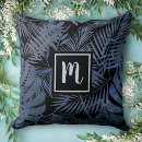 Recherche de bleu tropical coussins Feuille de palme