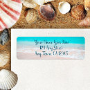 Search for beach photo return address labels Tropical