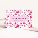 Recherche de hiboux roses cartes visite Pour elle