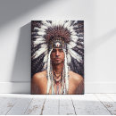 Search for native american canvas prints Vintage
