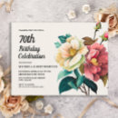 Search for red 70th birthday invitations Flowers