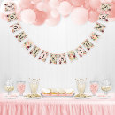 Search for bridal shower bunting flags Watercolor flowers