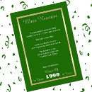 Search for green class reunion invitations High school