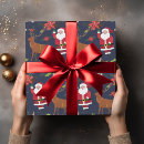 Search for rudolph wrapping paper Santa