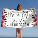 Search for bride and groom beach towels Honeymoon