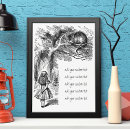 Search for alice and the cheshire cat posters Vintage