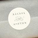 Search for ivory wedding stickers Minimalist