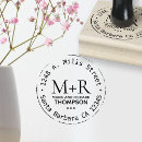 Search for curved text rubber stamps Round