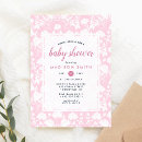 Recherche de peony baby shower invitations Rose