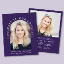 Search for budget graduation invitations Purple