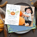 Search for autumn 1st birthday invitations Pumpkin patch