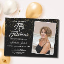 Search for girly 50th birthday invitations Typography