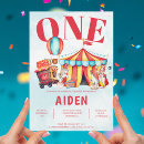 Search for carnival 1st birthday invitations Vintage