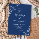 Search for simple navy blue wedding invitations Rustic