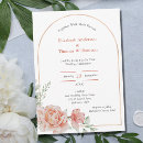 Search for pink floral border wedding invitations Greenery