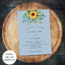 Search for blue and sunflower wedding invitations Botanical