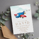 Recherche de avion jouet invitations Aquarelle