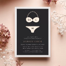 Search for cute lingerie bridal shower invitations Black