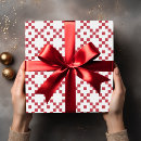 Search for quilt pattern wrapping paper Red