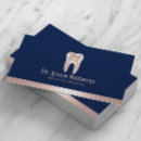 Recherche de bleu marine et rose cartes visite Élégant