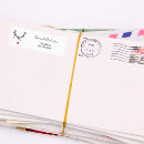 Search for reindeer antlers return address labels Red and white