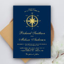 Recherche de boussole nautique invitations Minimaliste
