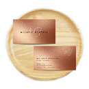 Search for faux rose gold foil business cards Typography