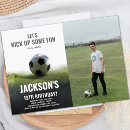 Search for black and white soccer invitations For kids