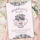 Search for tea for two birthday invitations For her