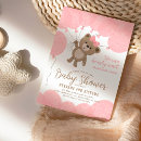 Search for bear baby girl shower invitations Script