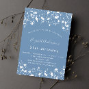 Search for dusty blue birthday invitations Modern
