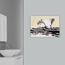 Recherche de dauphin abstrait art Rose