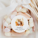 Search for boys woodland baby shower stickers Squirrel