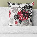 Search for red black grey pillows Floral