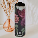 Recherche de noir et pourpre tasses Monogramme