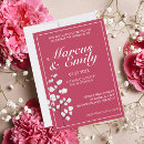 Search for magenta floral wedding invitations Simple