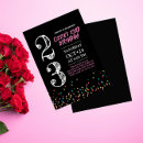 Search for 23rd birthday invitations Pink