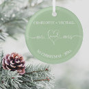 Search for newly married ornaments 1st christmas