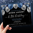 Search for silver 60th birthday invitations Blue and silver