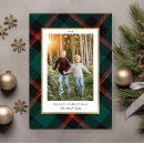 Search for red green christmas cards Tartan