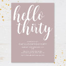 Search for blush pink 30th birthday invitations Trendy