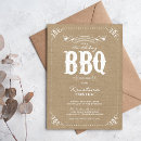 Search for vintage bbq birthday invitations Rustic