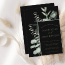 Search for green and black wedding invitations Rustic