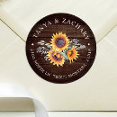 Search for rustic return address stickers Sunflower