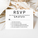 Search for funny wedding rsvp cards Black and white