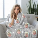 Search for girl photo blankets Grey