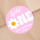Search for wild one first birthday stickers Girl