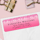 Search for hot pink glitter return address labels Elegant